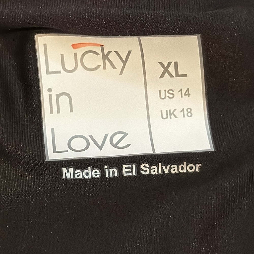 Lucky in Love Bandana Paisley Black White Neon A Line Flounce Tennis Skort XL 14 - Picture 4 of 10